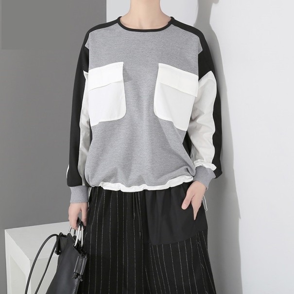 Damen-Sweatshirt mit Taschen 1