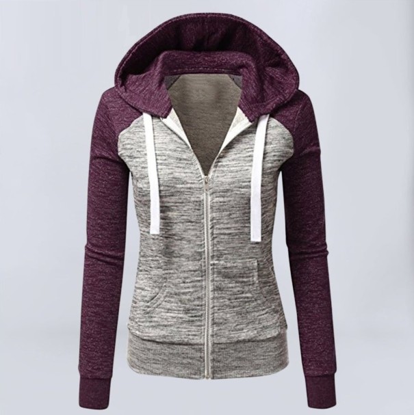 Damen-Sweatshirt P2533 dunkelviolett 3XL