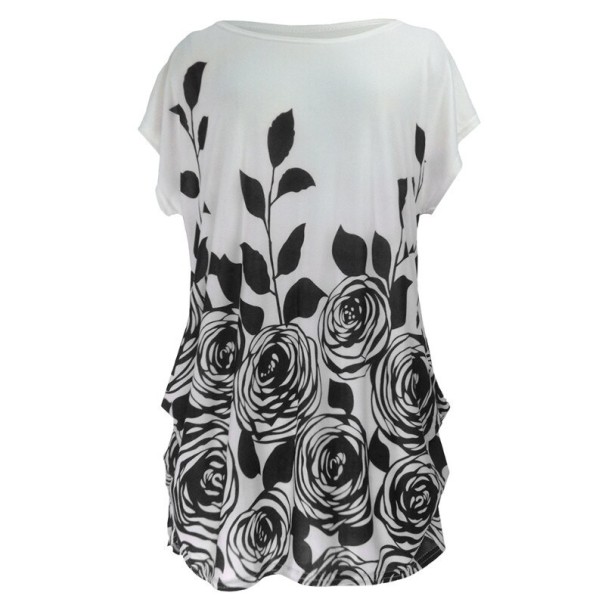 Damen-T-Shirt in Übergröße mit Aufdruck S 16