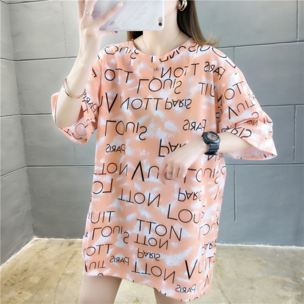 Damen-T-Shirt in Übergröße mit Muster S 7