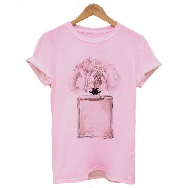 Damen-T-Shirt mit A145-Aufdruck rosa XS