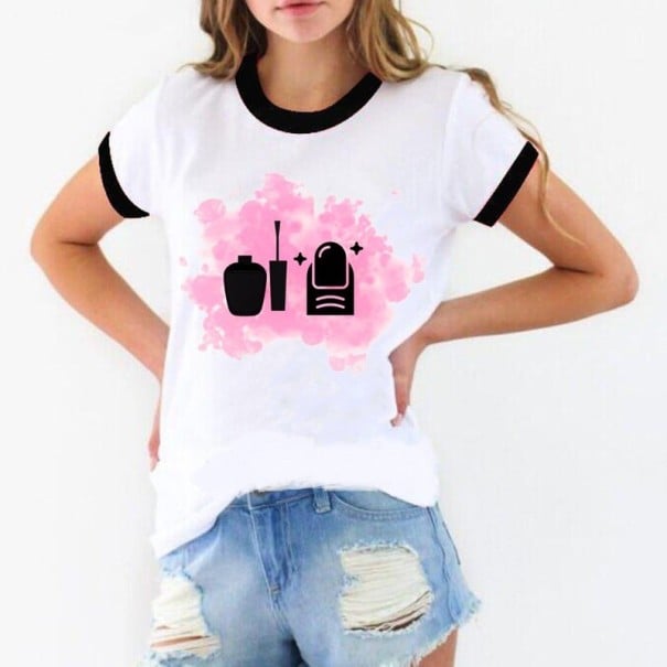 Damen-T-Shirt mit Aufdruck A1234 M 4