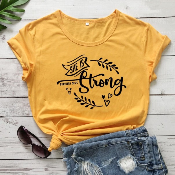 Damen-T-Shirt mit Aufdruck B395 M 15