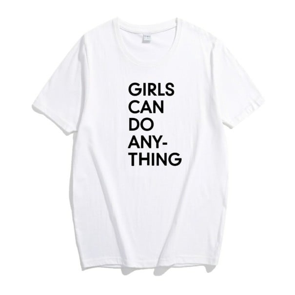 Damen-T-Shirt mit B157-Aufdruck weiß M