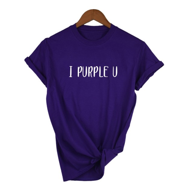 Damen-T-Shirt mit B320-Aufdruck lila XXS