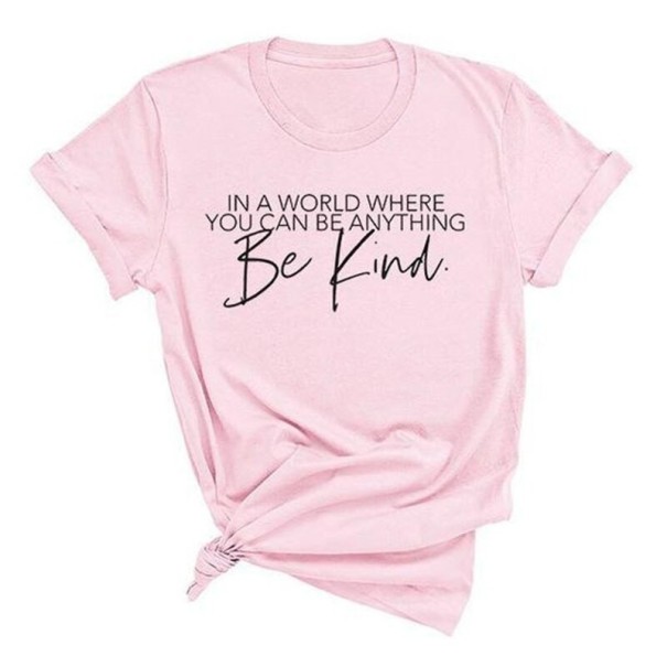 Damen-T-Shirt mit B357-Aufdruck rosa L