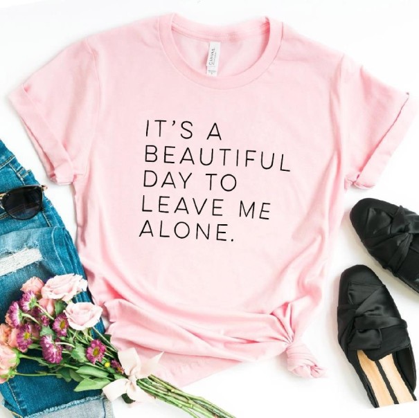 Damen-T-Shirt mit der Aufschrift B73 rosa XXS