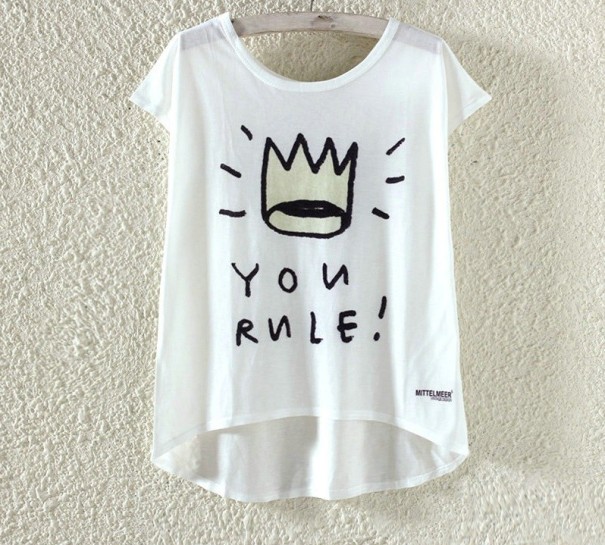 Damen-T-Shirt mit der Aufschrift You Rule! XL