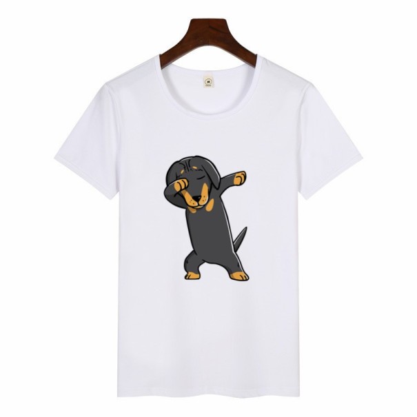 Damen-T-Shirt mit Hund S 10