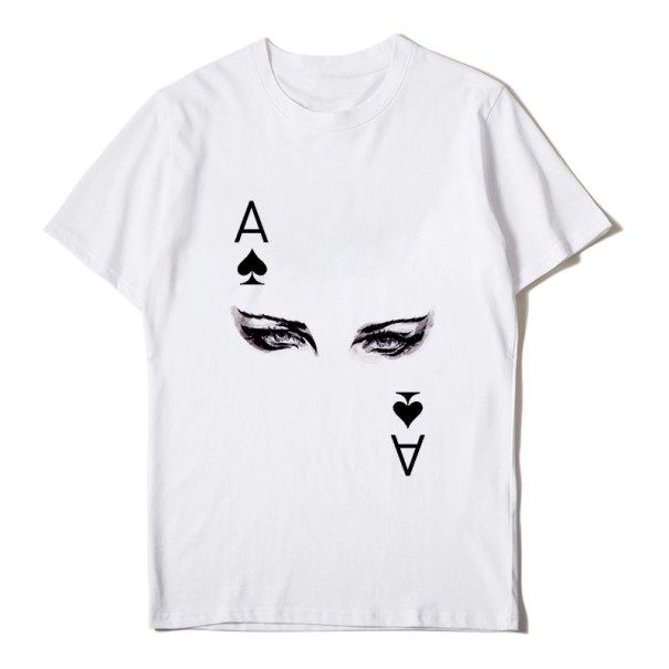 Damen-T-Shirt mit Kartenmotiv L 1