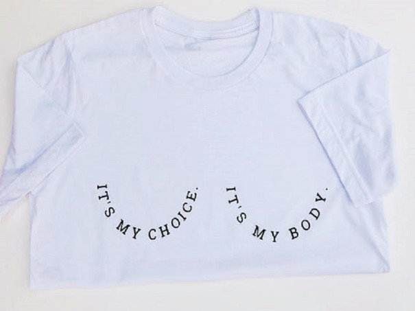 Damen-T-Shirt mit lustigem Aufdruck B108 weiß S
