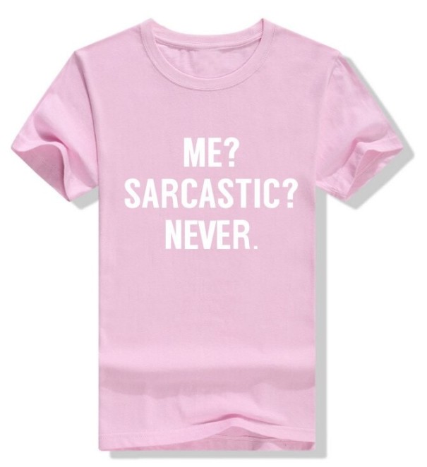 Damen-T-Shirt mit lustiger Aufschrift B105 rosa XL