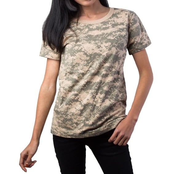 Damen-T-Shirt mit Militärmotiv XXL 4