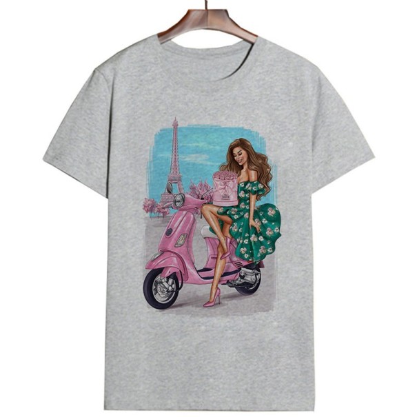 Damen-T-Shirt mit Paris-Motiv S 15