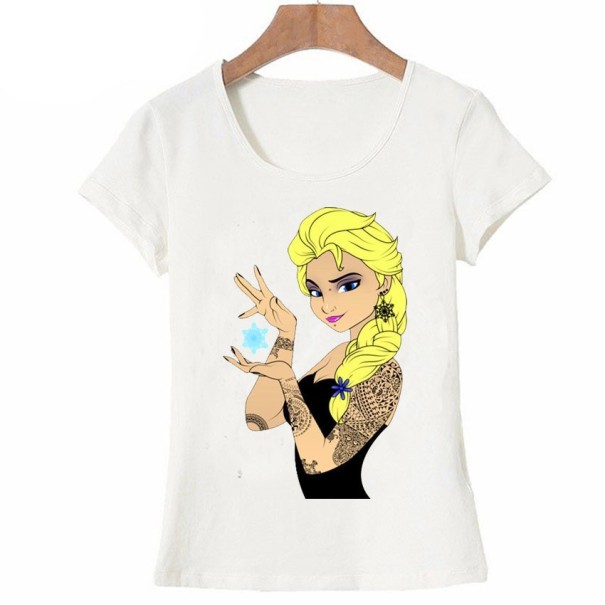 Damen-T-Shirt mit Prinzessinnen-Print M 5