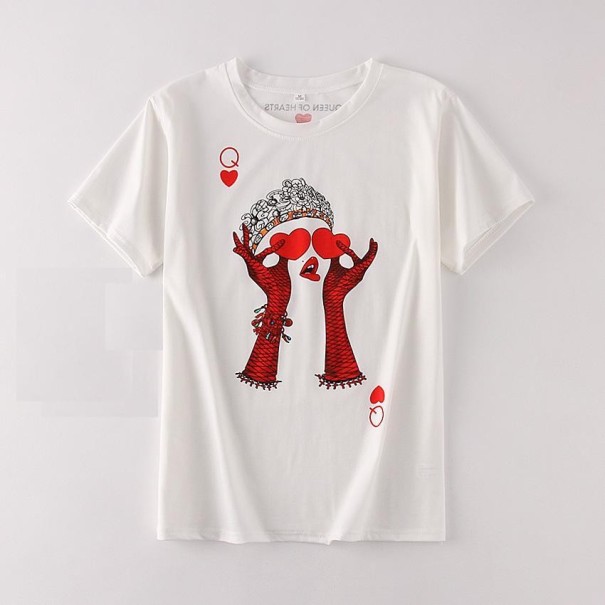 Damen-T-Shirt mit Queen-Print L 2