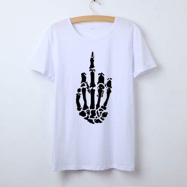Damen-T-Shirt mit Skelettmotiv XL 2