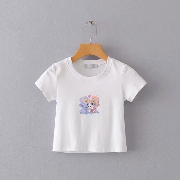 Damen-T-Shirt mit süßem Aufdruck S