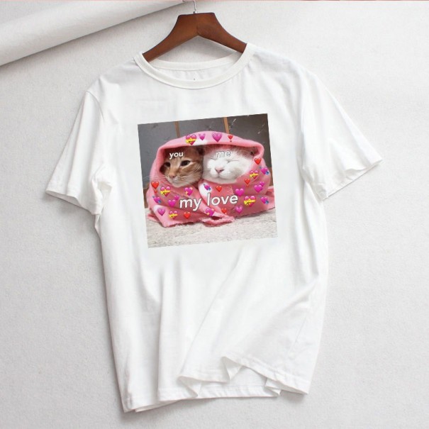 Damen-T-Shirt mit Tiermotiv B332 L 8