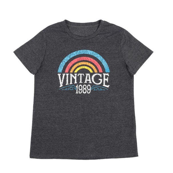 Damen-T-Shirt mit Vintage-Print L