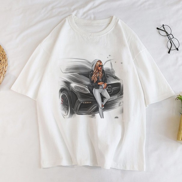 Damen-T-Shirt mit weiblichem Aufdruck A1236 S 8