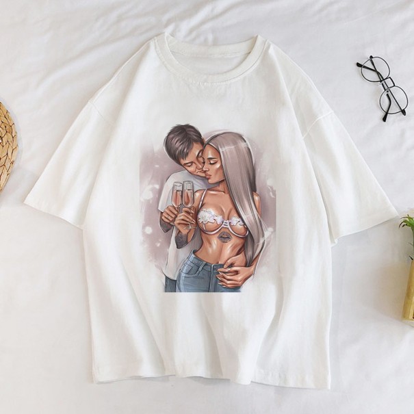Damen-T-Shirt mit weiblichem Aufdruck A1236 M 14