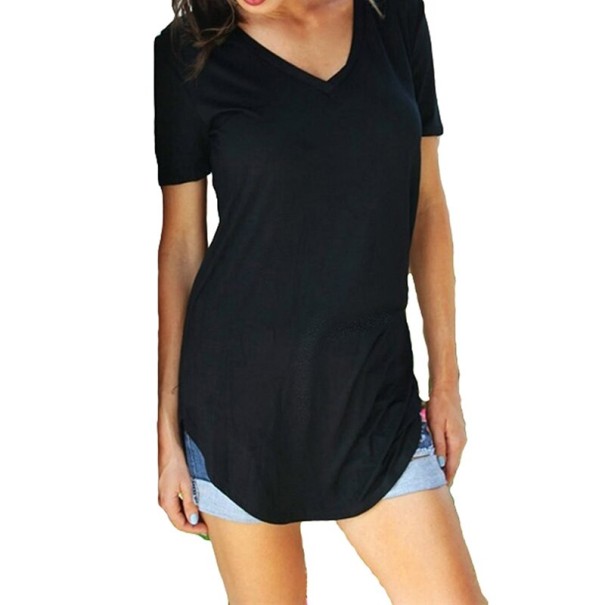 Damen-T-Shirt schwarz M 1