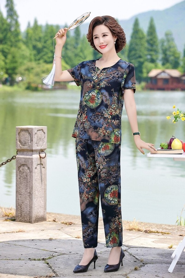 Damen-T-Shirt und Hose B1176 4XL 5
