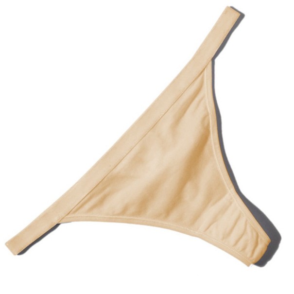 Damen-Tanga aus Baumwolle J2314 beige M