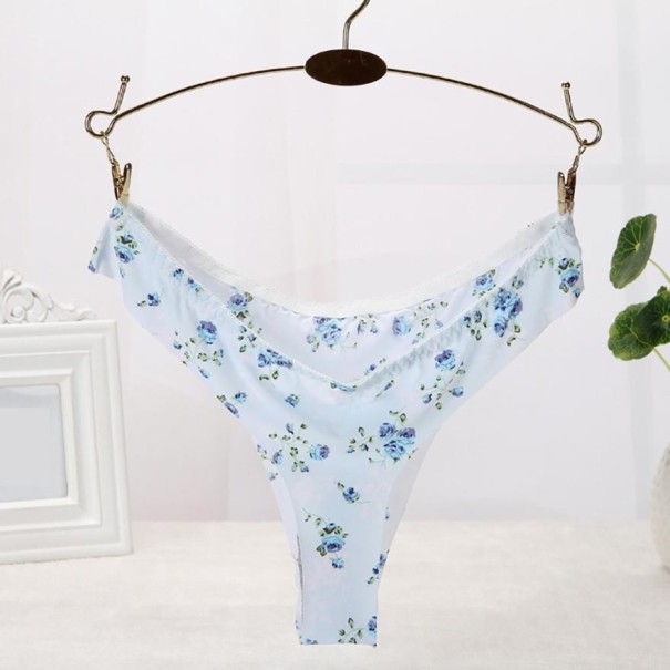 Damen-Tanga mit Blumen Gloria M 1