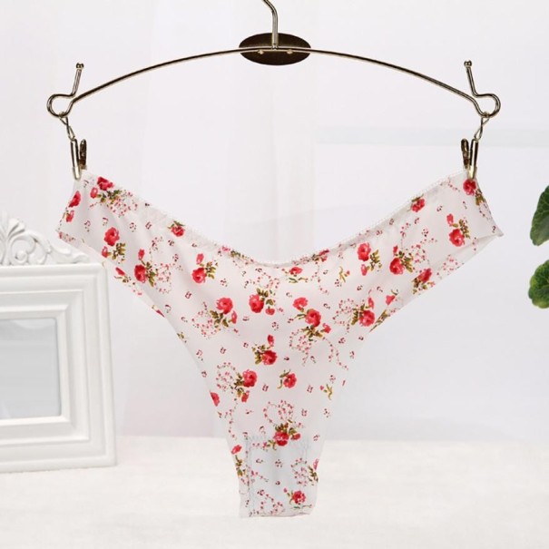 Damen-Tanga mit Blumen Gloria M 5