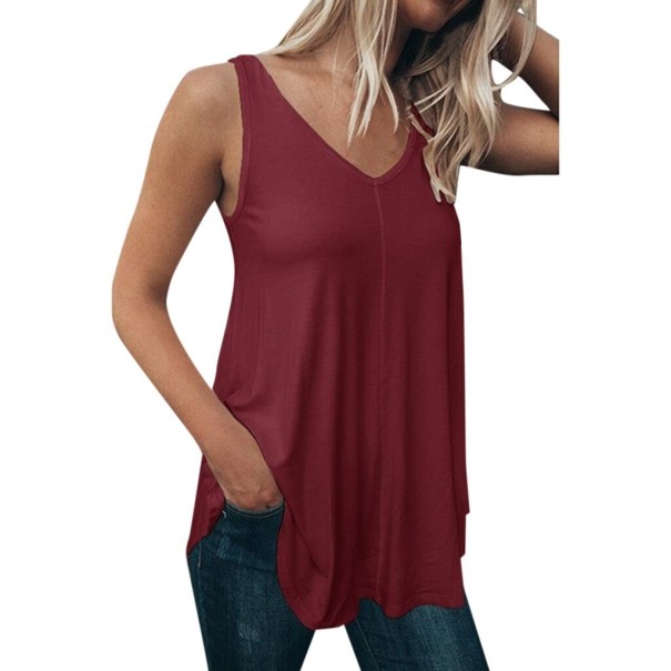 Damen-Tanktop A1314 weinrot XXL