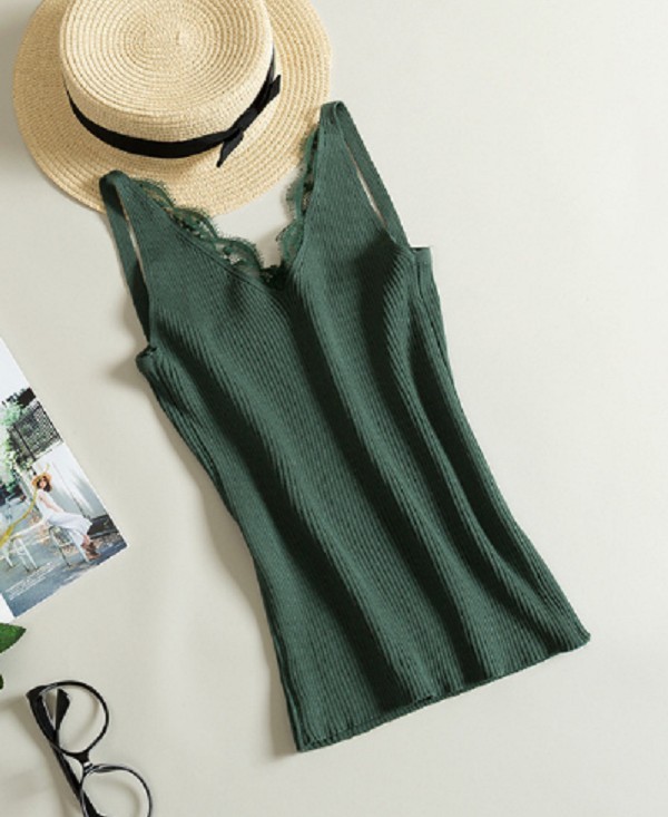 Damen-Tanktop J3018 armeegrün XS-M