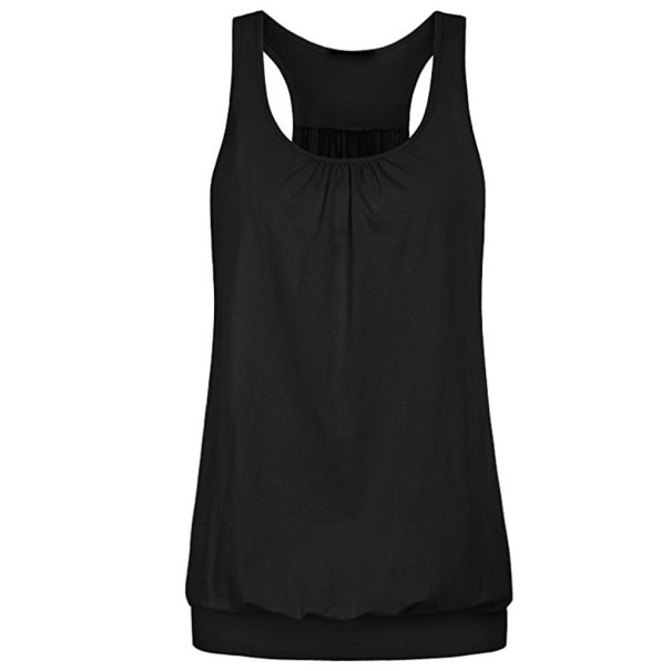 Damen-Tanktop mit Rückenausschnitt B254 schwarz S