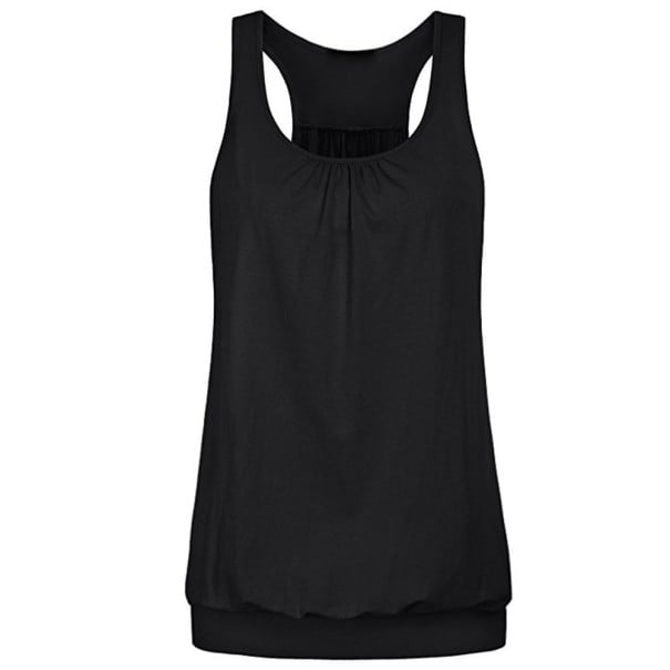 Damen-Tanktop mit Rückenausschnitt B254 schwarz M