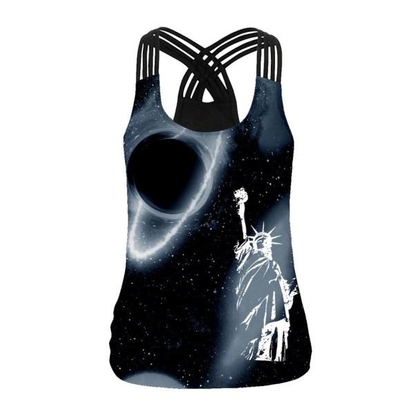 Damen-Tanktop mit Weltraummotiv M 7