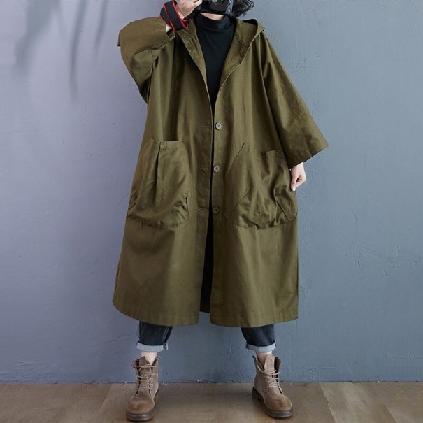 Damen-Trenchcoat P1827 armeegrün