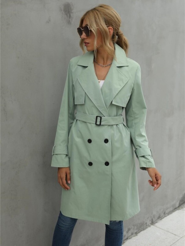 Damen-Trenchcoat P1902 hellgrün S