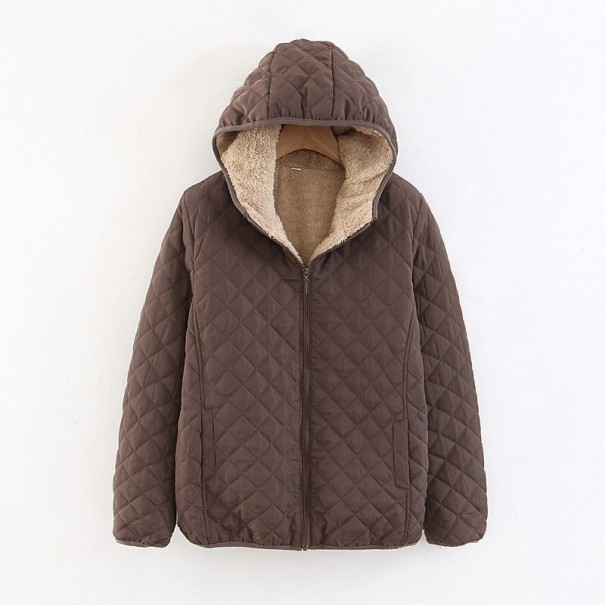 Damen Übergangsjacke mit Fell braun S