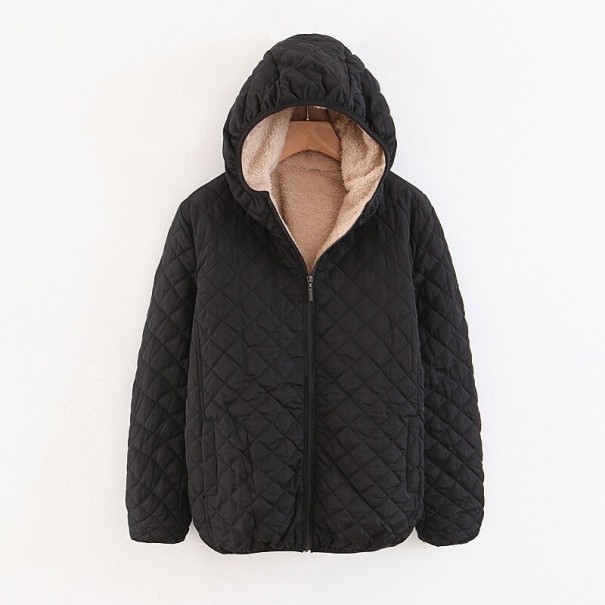 Damen Übergangsjacke mit Fell schwarz S