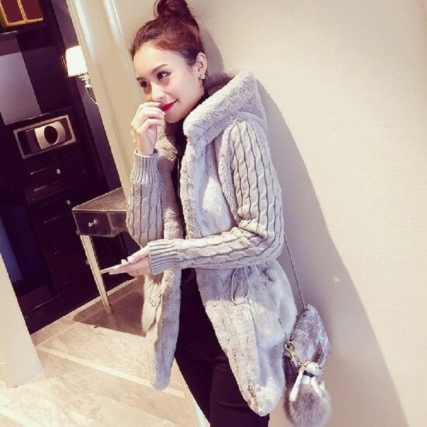 Damen Übergangsjacke P1593 grau XS