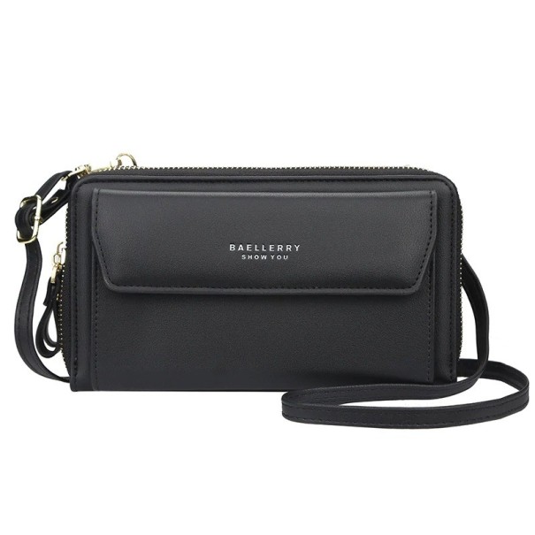 Damen-Umhängebrieftasche M226 schwarz