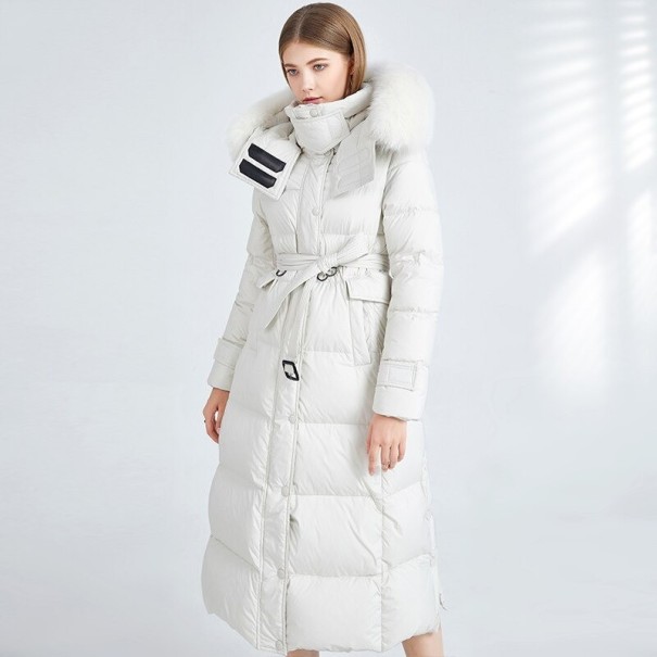 Damen-Winter-Daunenjacke P2334 creme L