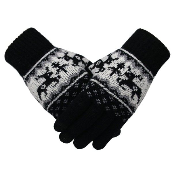 Damen-Winterhandschuhe B3 schwarz