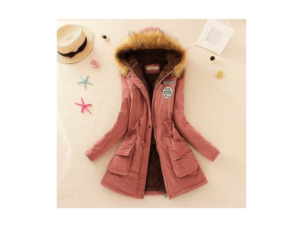 Damen Winterjacke Jane J3224 dunkelrosa M