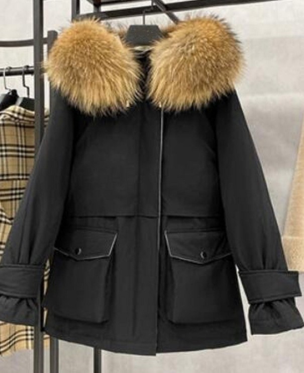 Damen-Winterjacke mit Fell L 5