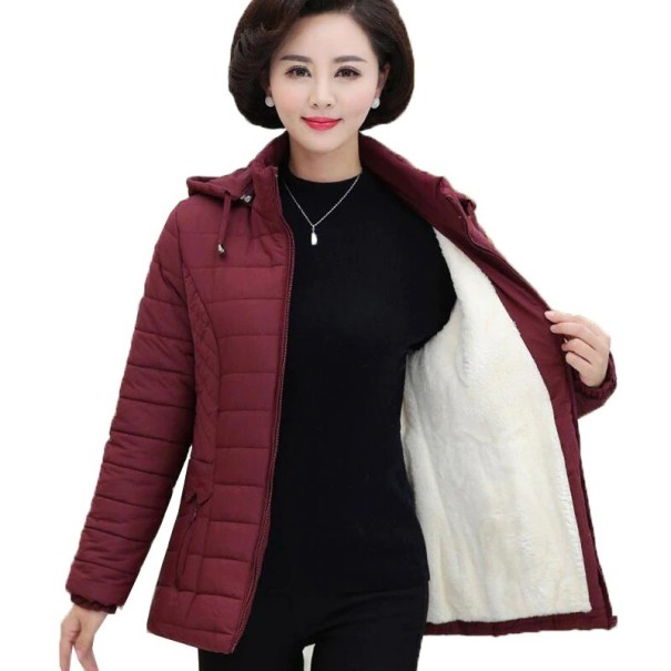 Damen-Winterjacke P1937 weinrot M