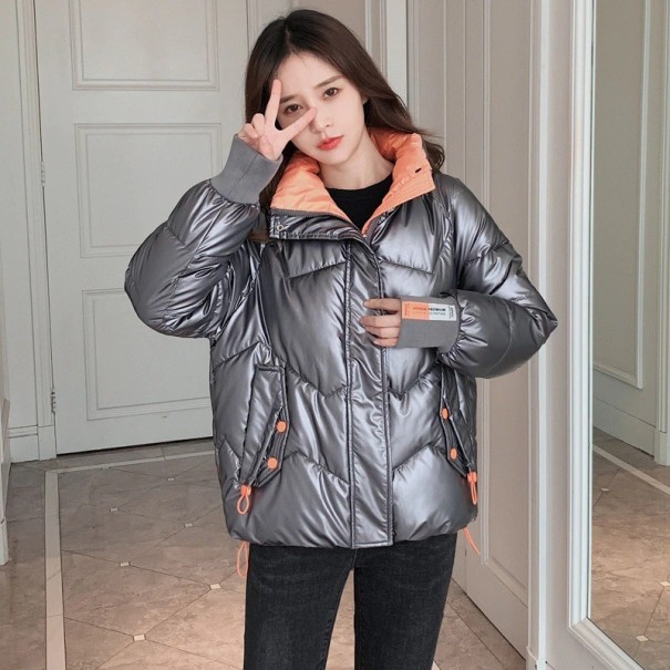 Damen-Winterjacke P2119 silbern XL