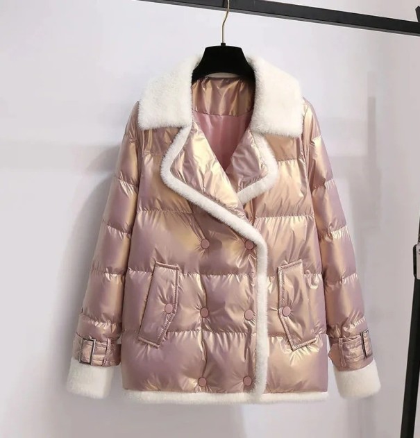 Damen-Winterjacke P2194 rosa XXL