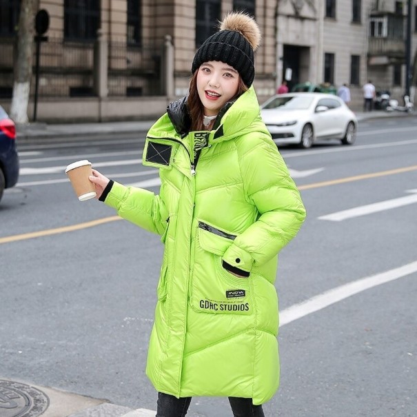 Damen-Winterjacke P2285 neongrün S